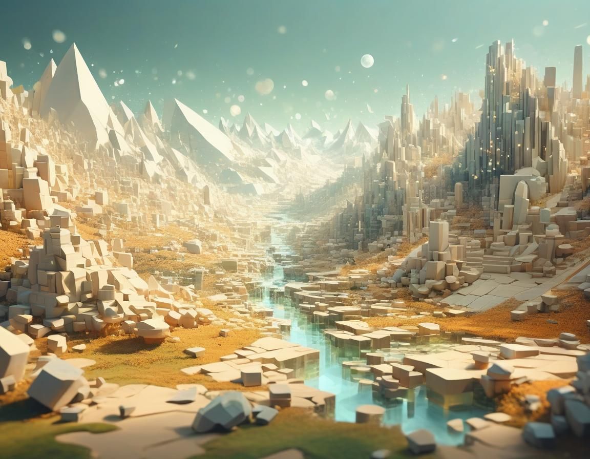 Ethereal Abstract Art: Minimalist and Luminous