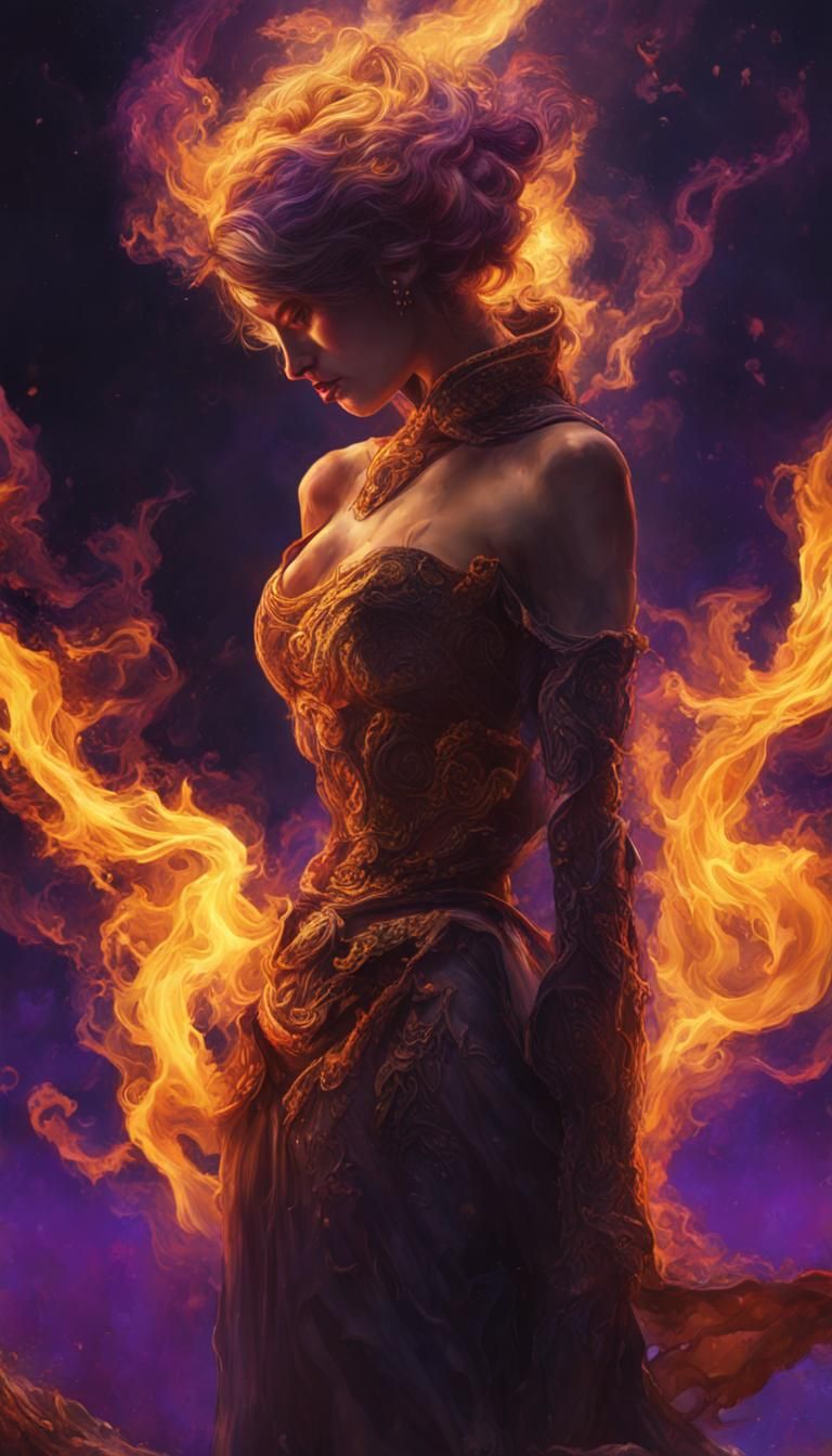 Passionate Inner Fire: Dark Fantasy Concept Art