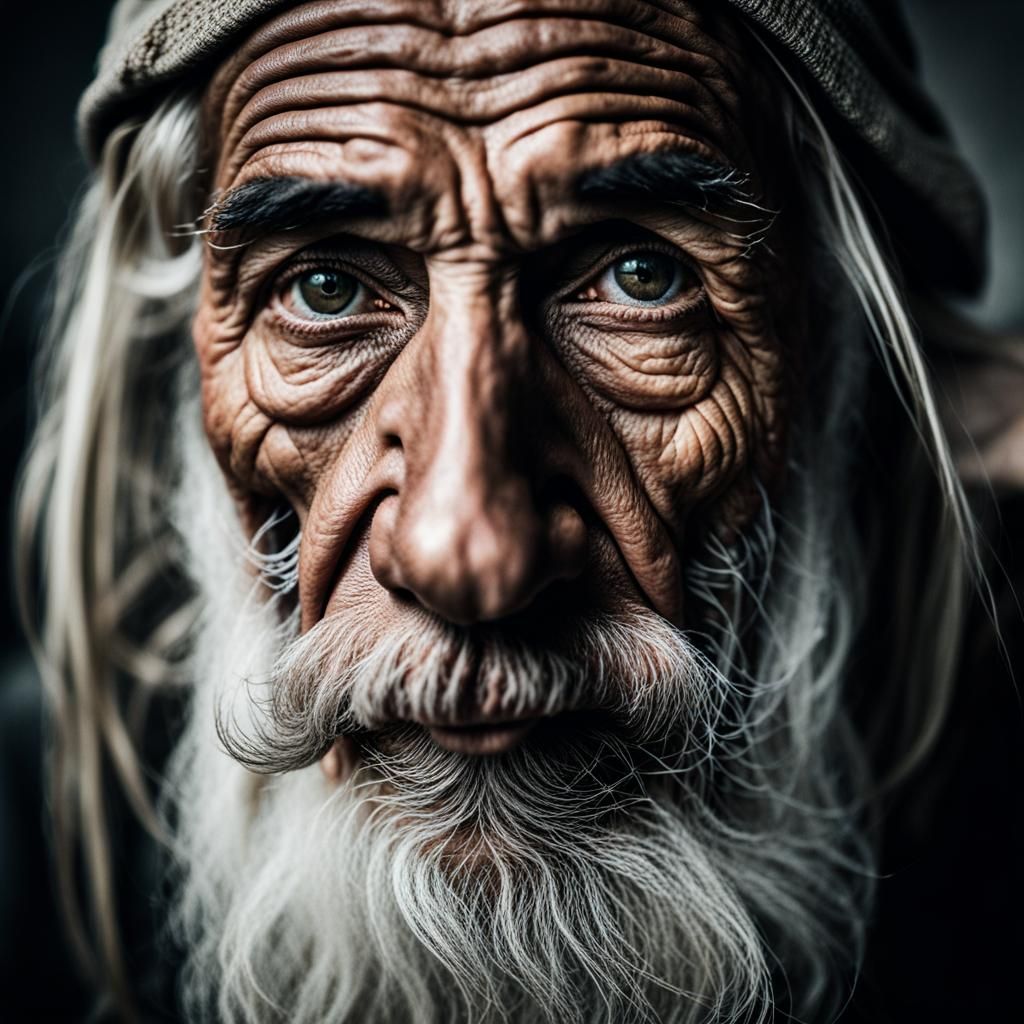 Portrait of an Elderly Man with White Beard