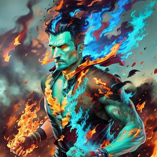 Intense Flames: A Fiery Visual Display