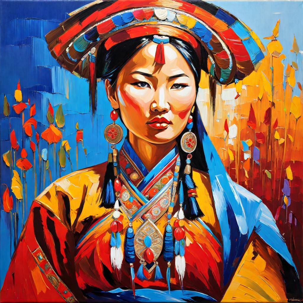Mongolian woman