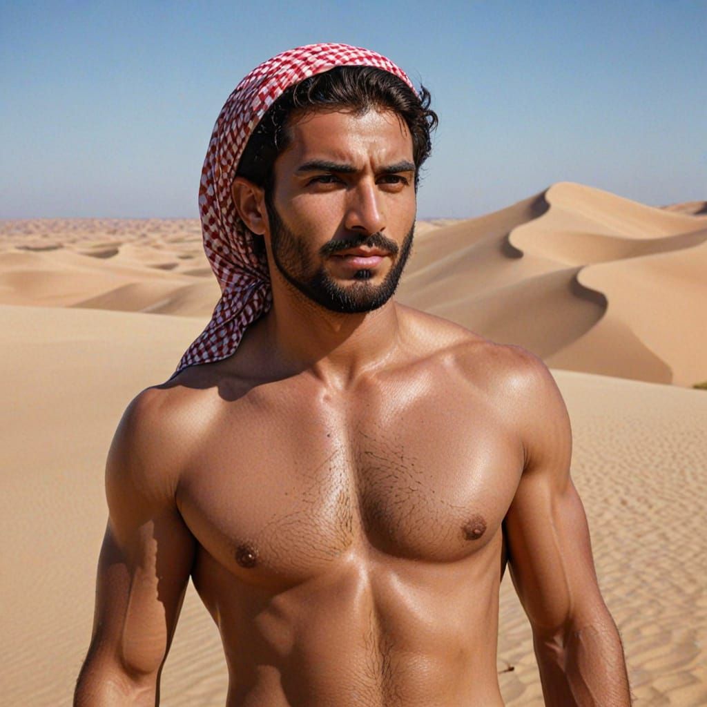 Desert Nomad in Traditional Attire