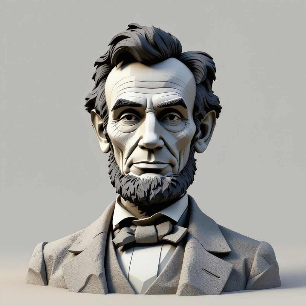 3D Dust Bust of Abraham Lincoln