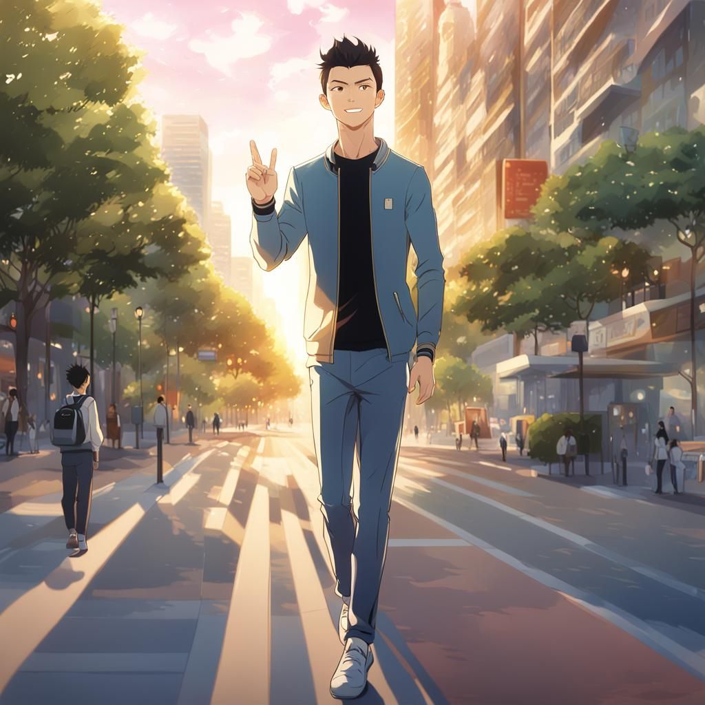 Cristiano Ronaldo Explains in Anime Style