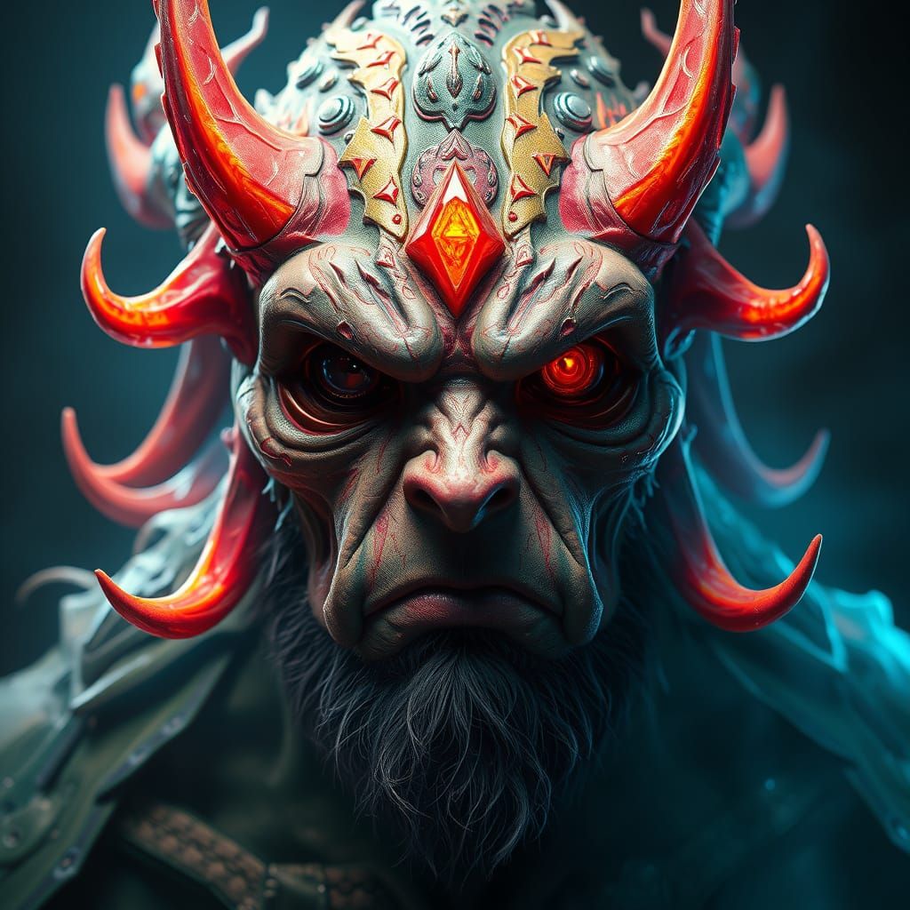 Hyperdetailed Meth Monster Portrait in 8k Resolution