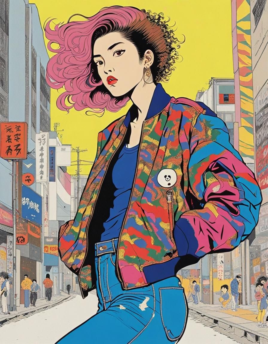 Intense Surreal Pop Art Portrait of Street Racer