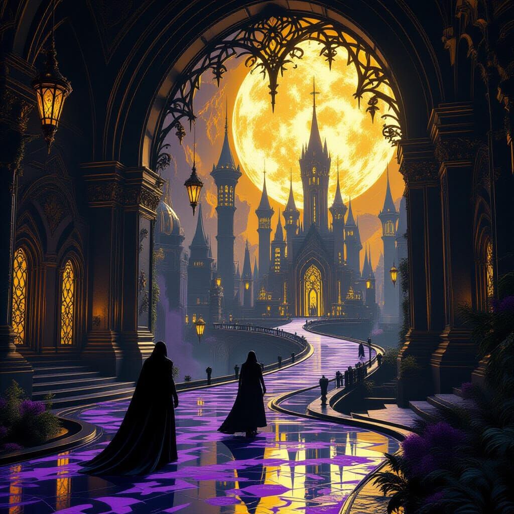 Mystical Dark Fantasy Realm in 8K Resolution