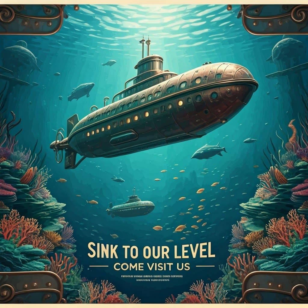 Underwater Resort in Steampunk Style