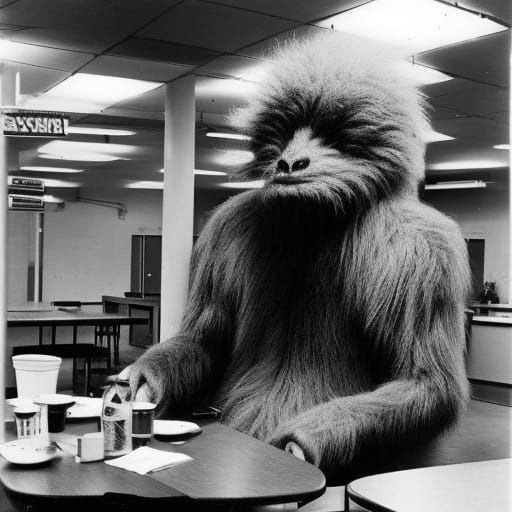 Area 51 Canteen Photo: Giant Alien Monster