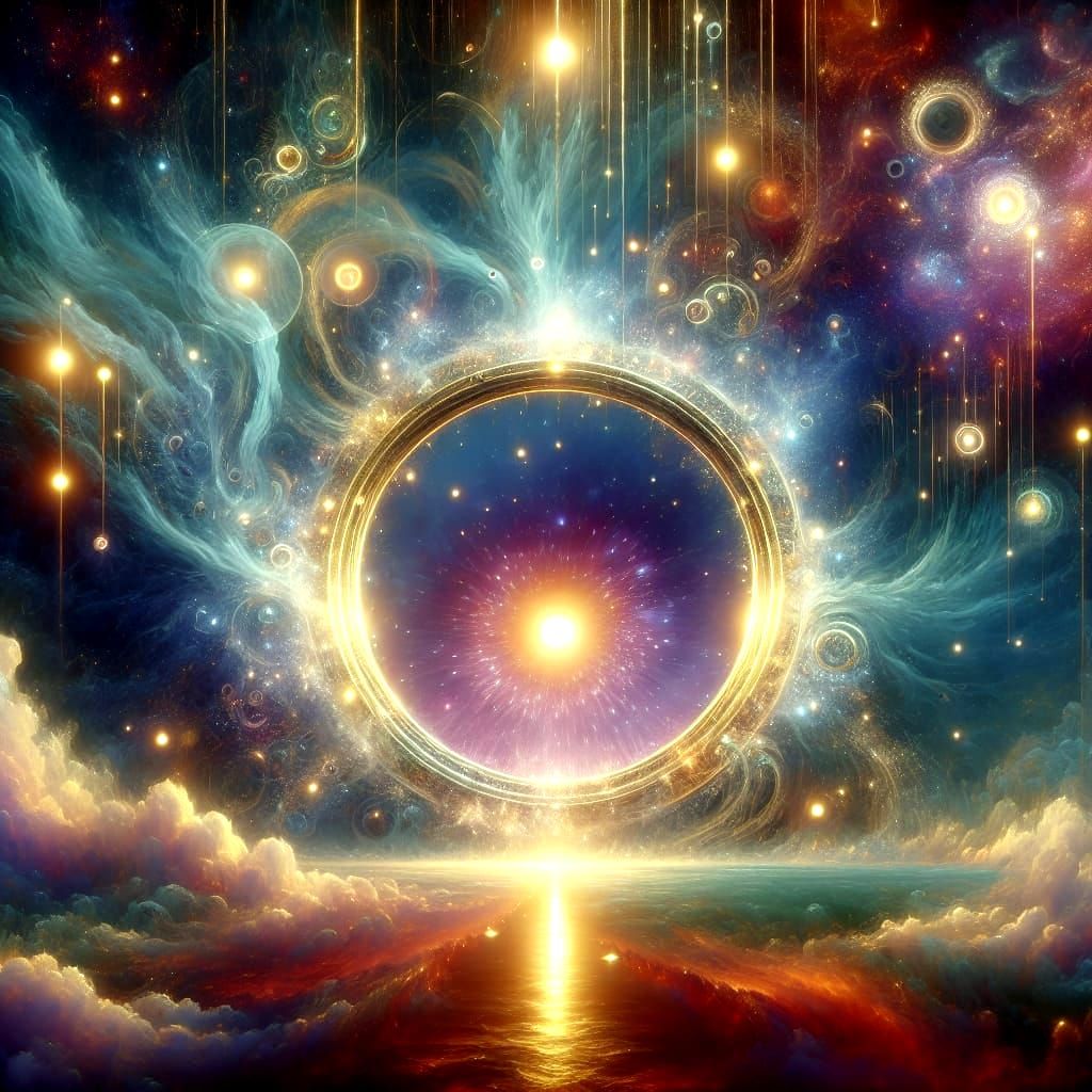 Energetic Stargate Portal Radiating Cosmic Energy
