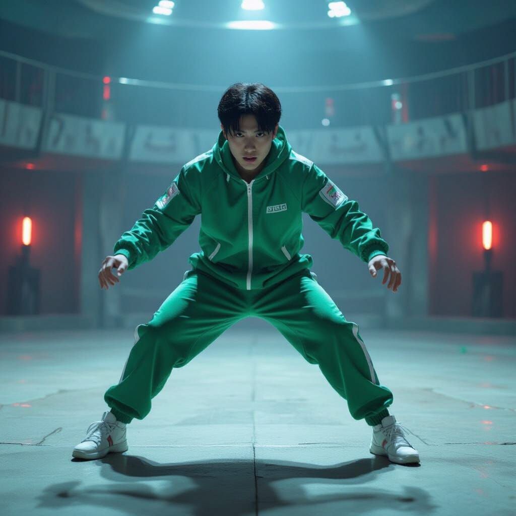 Geoung Su in Intense Squid Game Challenge