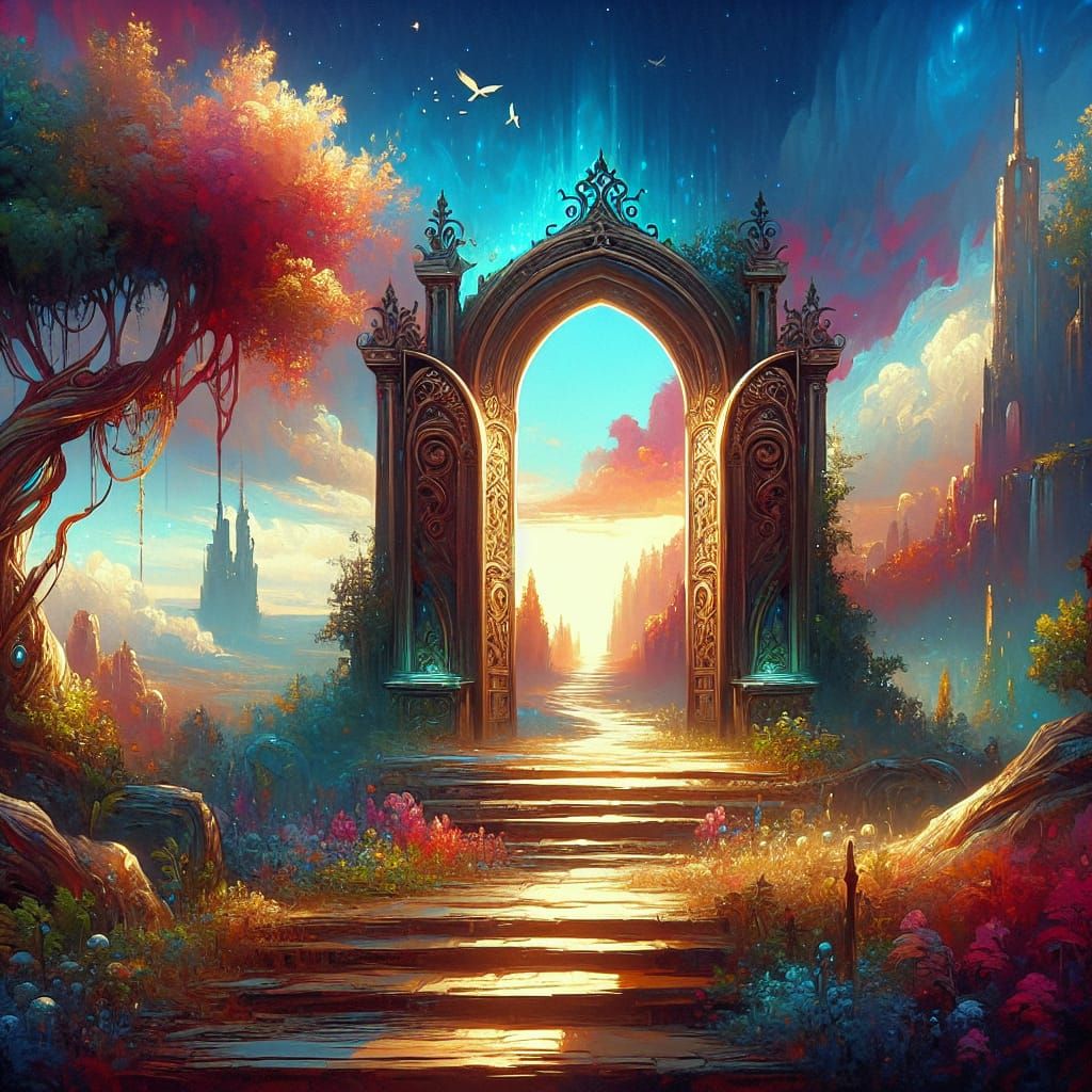 Magical Gateway to a Fantasy Kingdom: Matte Painting
