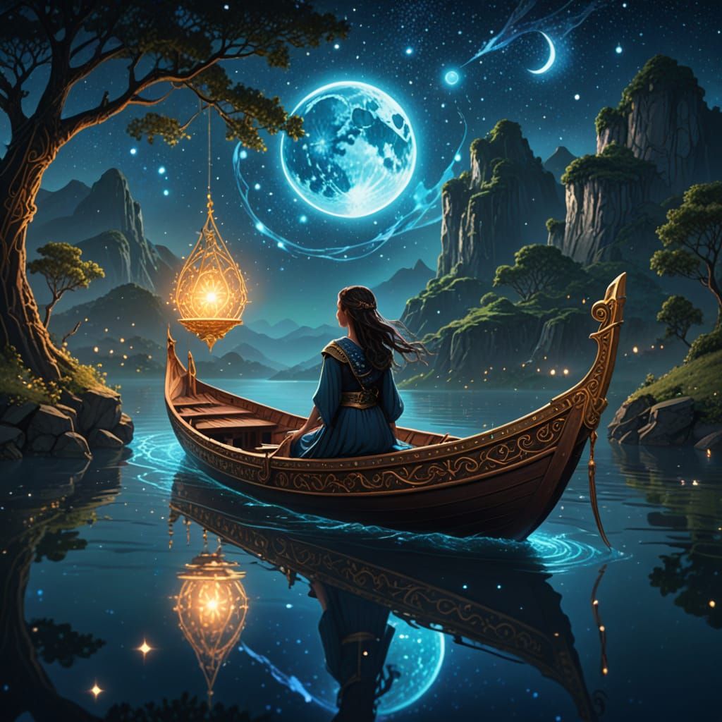 Goddess Travels River of Mana in High Fantasy