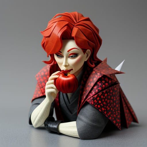 Whimsical Origami Granny Ignites Autumn Night