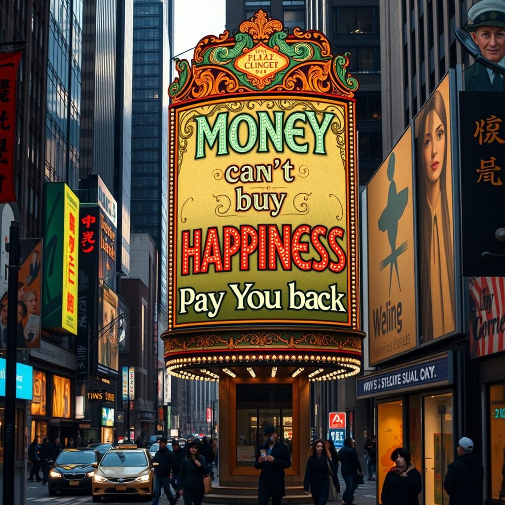 Money can't buy happing..,