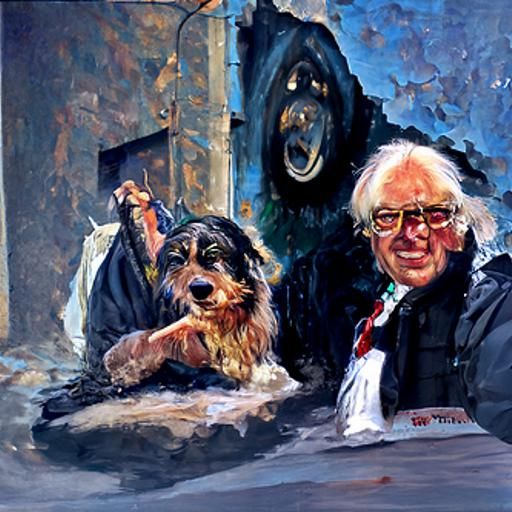 Ert and Bernie: Classic Oil Painting Portrait