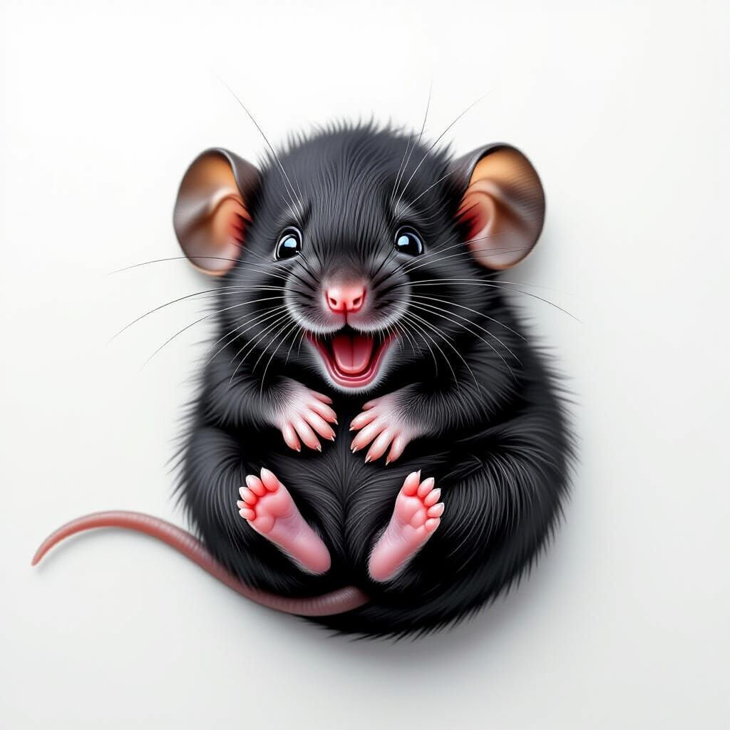A black mouse