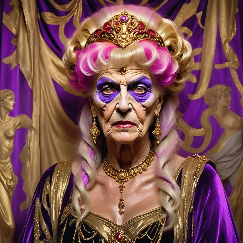 Transvestite as Messalina in Brothel, Inspired by Classical ...