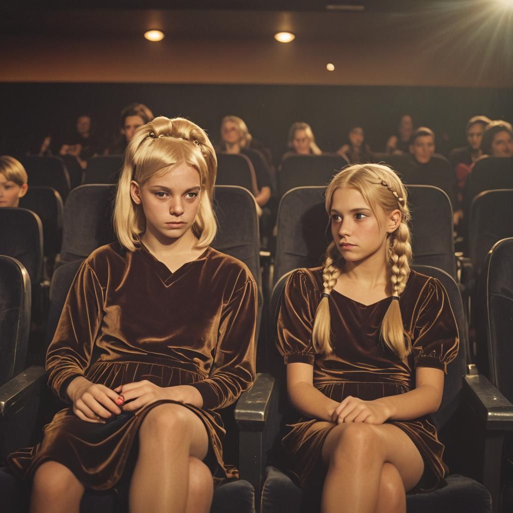 Moody Cinematic Portrait of a Tomboy in Velvet Dress