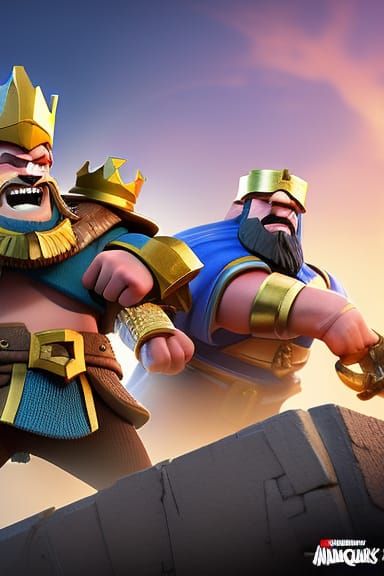 Hyper Detailed King in Aviator Jacket, 3D Render