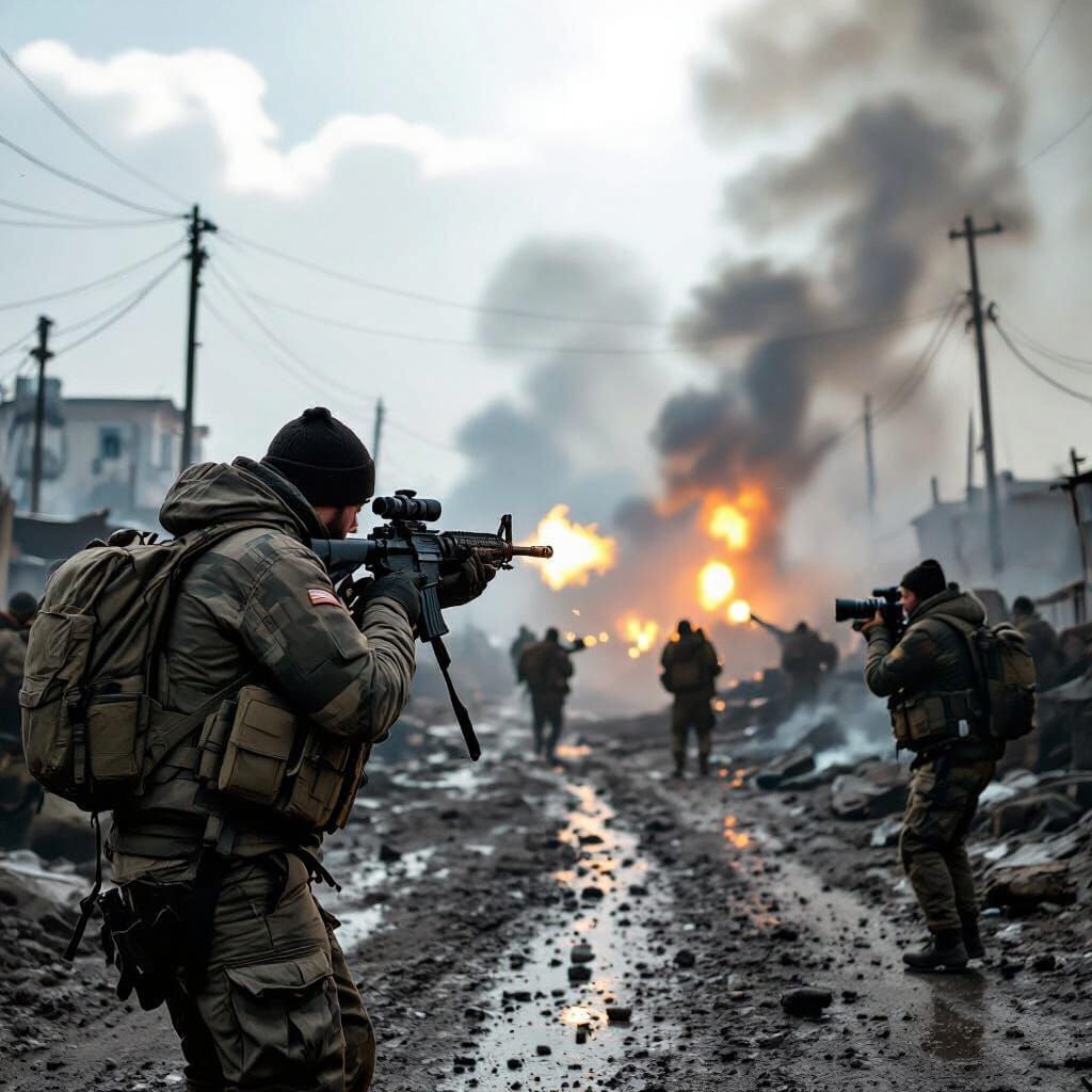 Photojournalist Captures Ukraine War Action in Gritty Style
