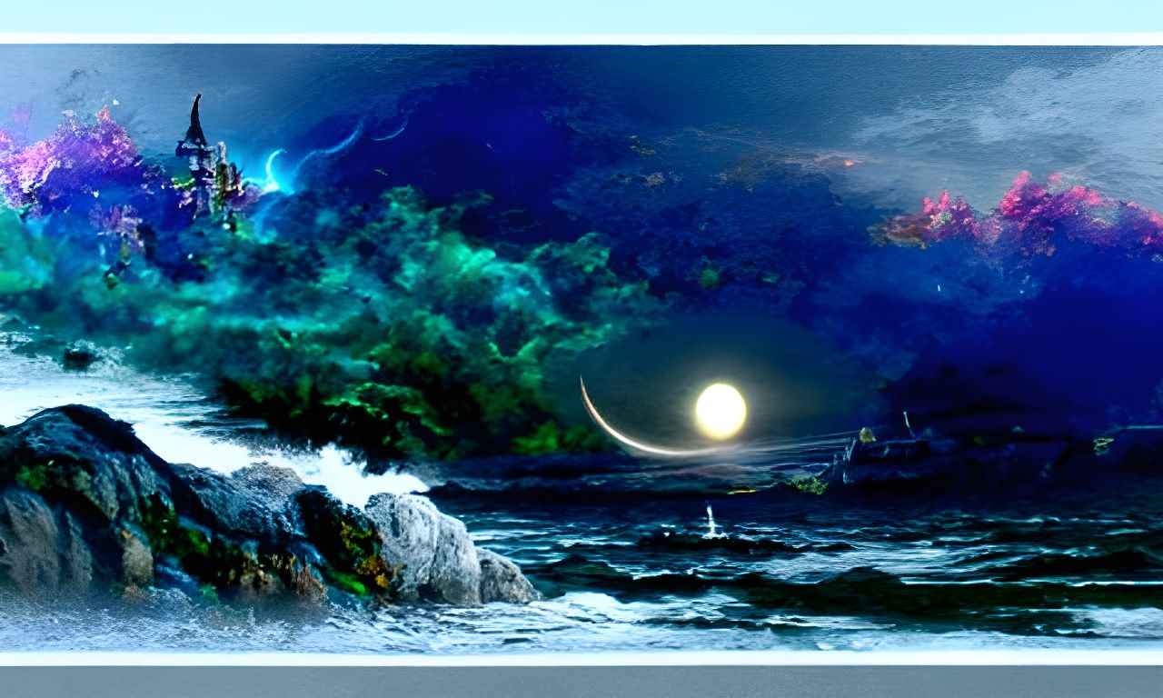 Moon over the Ocean