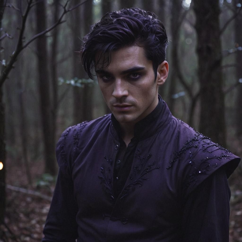 Fae Prince Portrait in Cinematic Film Style