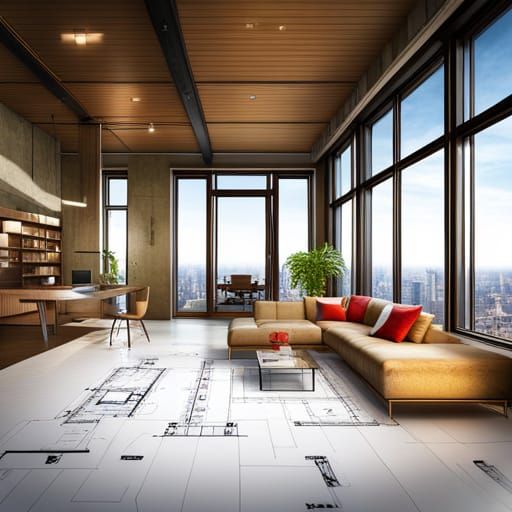 Realistic Building Blueprints: Architectural Design