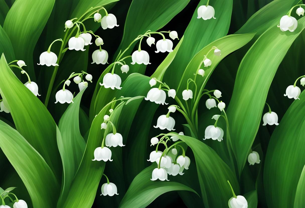 Fantasy Lily of the Valley Digital Art