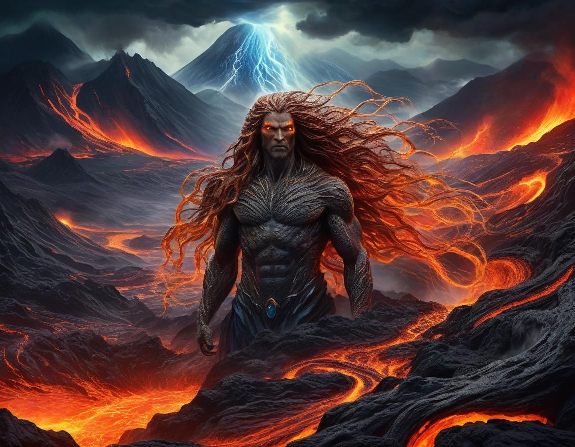 Ethereal Being Commands Earthquake and Volcanic Eruption