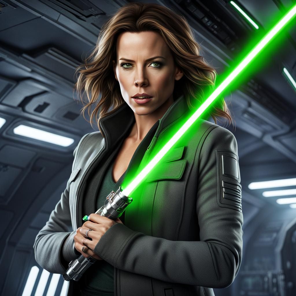 Kate Beckinsale as Jedi Knight in Star Wars