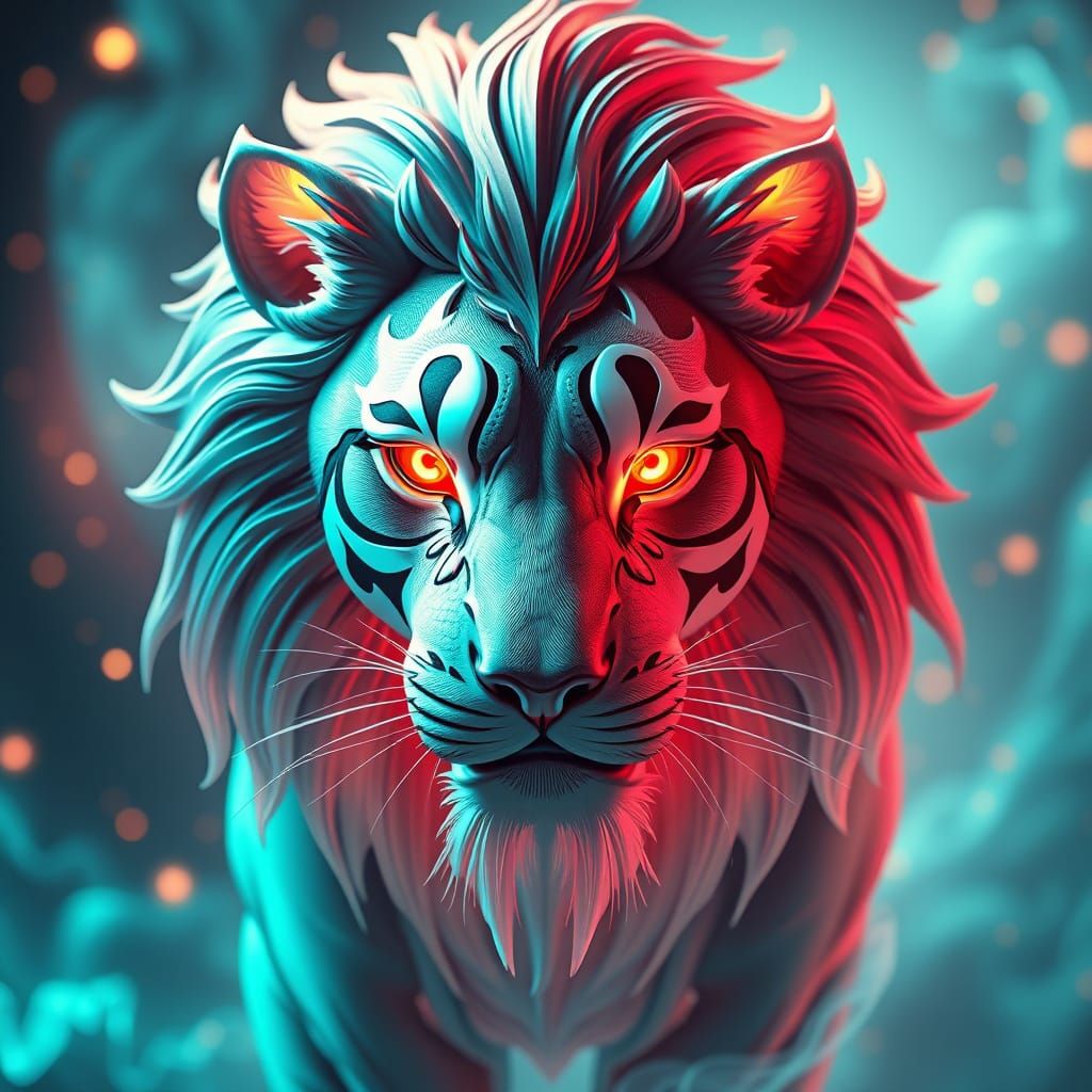 Lion Hearted Cyberpunk Concept Art