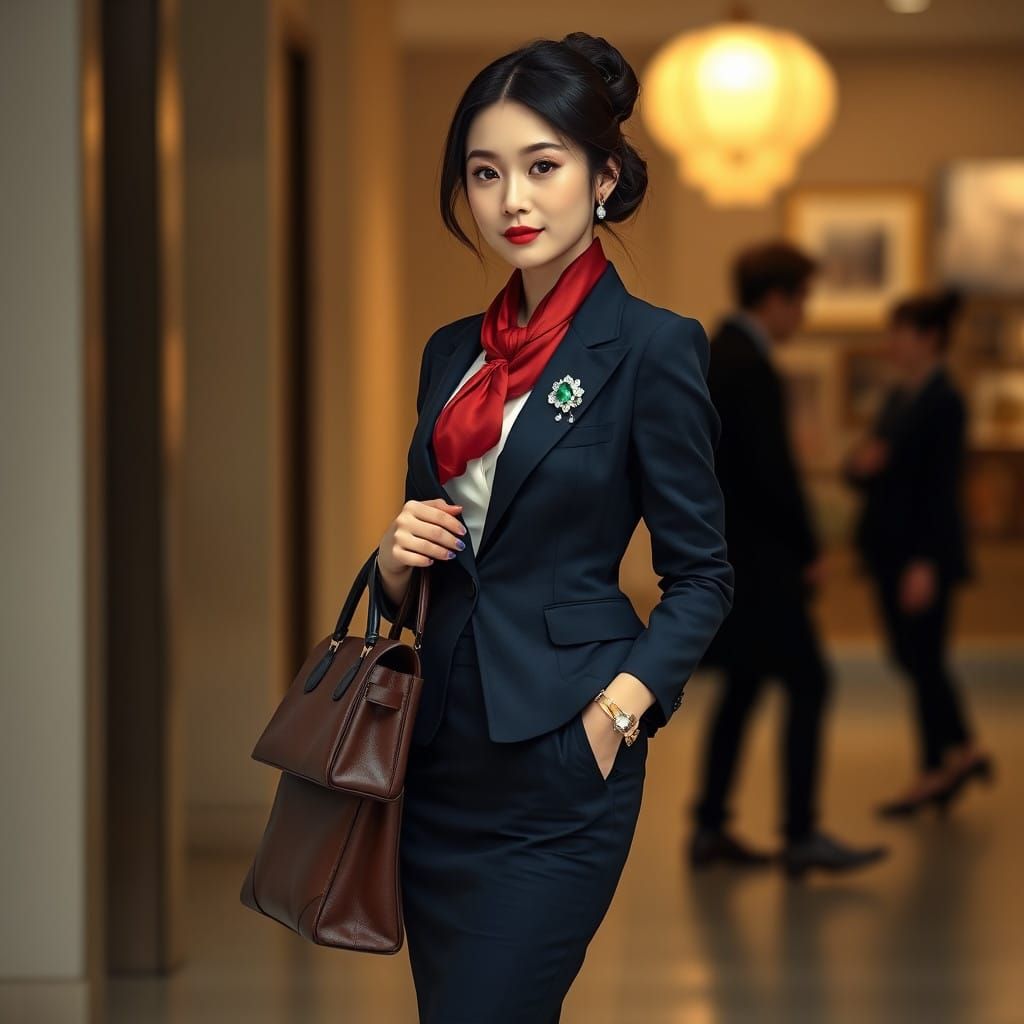 Elegant Japanese Personal Assistant Exudes Sophistication