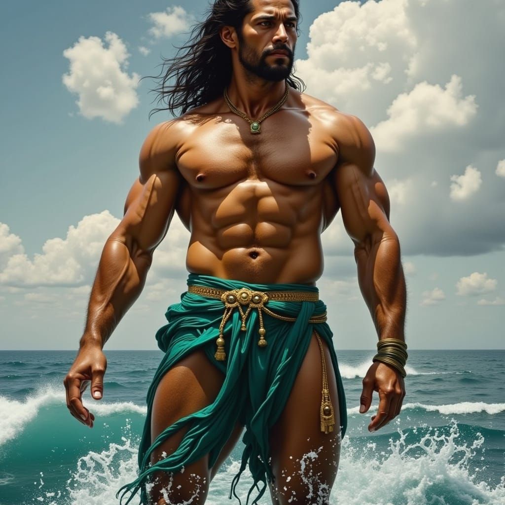 Majestic Almops, a Giant Son of Poseidon