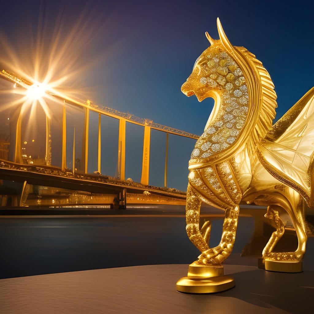 Luminous Precious Metals in Dramatic Lighting