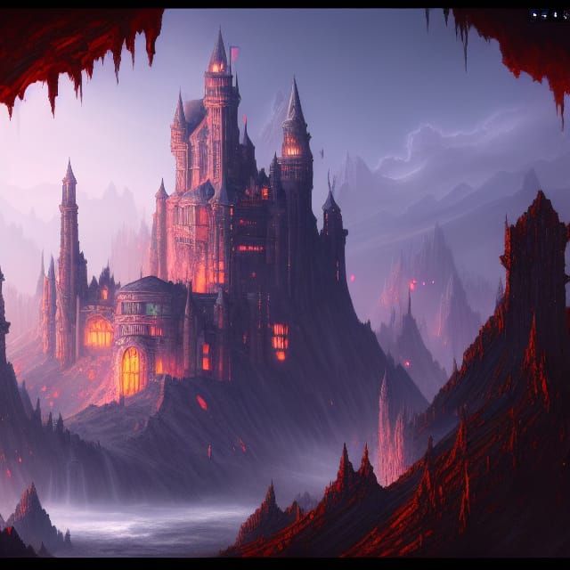 Fantastical Castle of Glass Concept Art