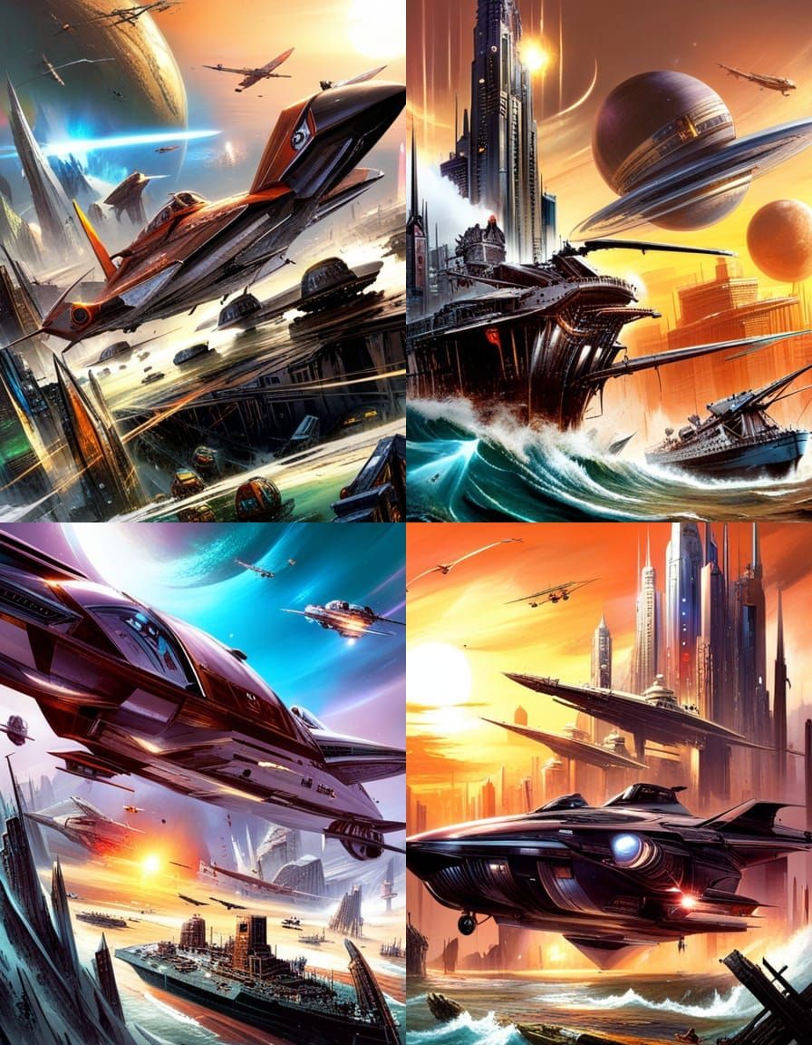 Dramatic Sci-Fi Landscape Concept Art