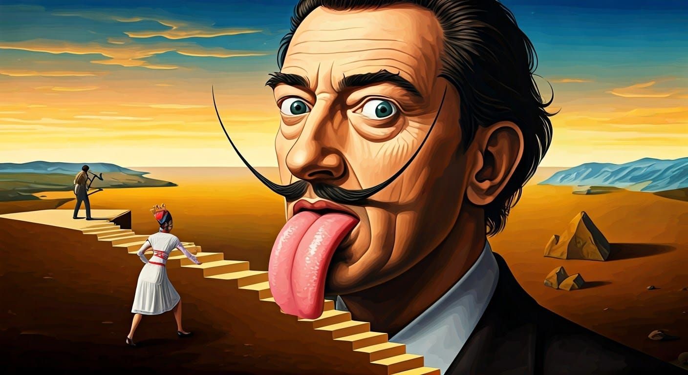 Surreal Headscape Inspired by Salvador Dali