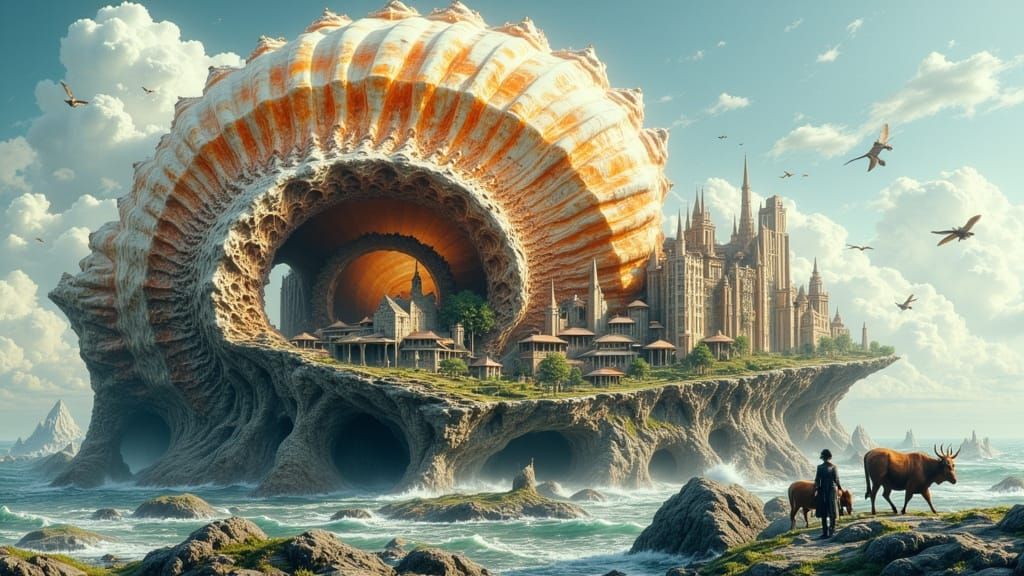Seashell City: A Whimsical Futuristic Dream