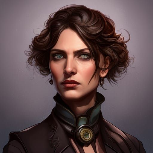 Steampunk Crime Boss Portrait in 8K Resolution