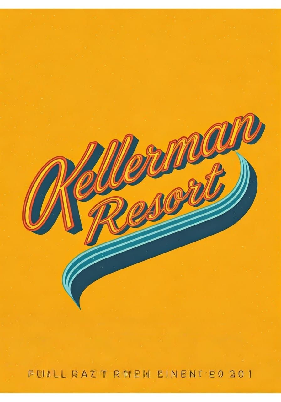 Kellerman Resort: Retro Travel Poster in 1950s Style