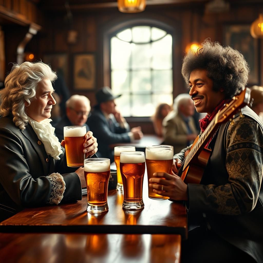 Mozart, Beethoven, and Hendrix at the Pub