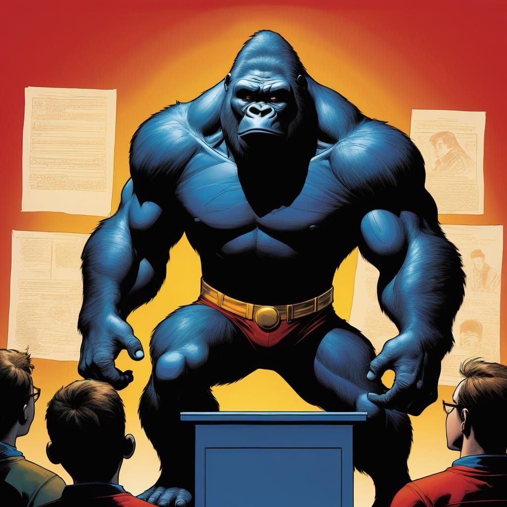 Comic Book Superhero Gorilla Grodd Teaches in a Dynamic Acad...