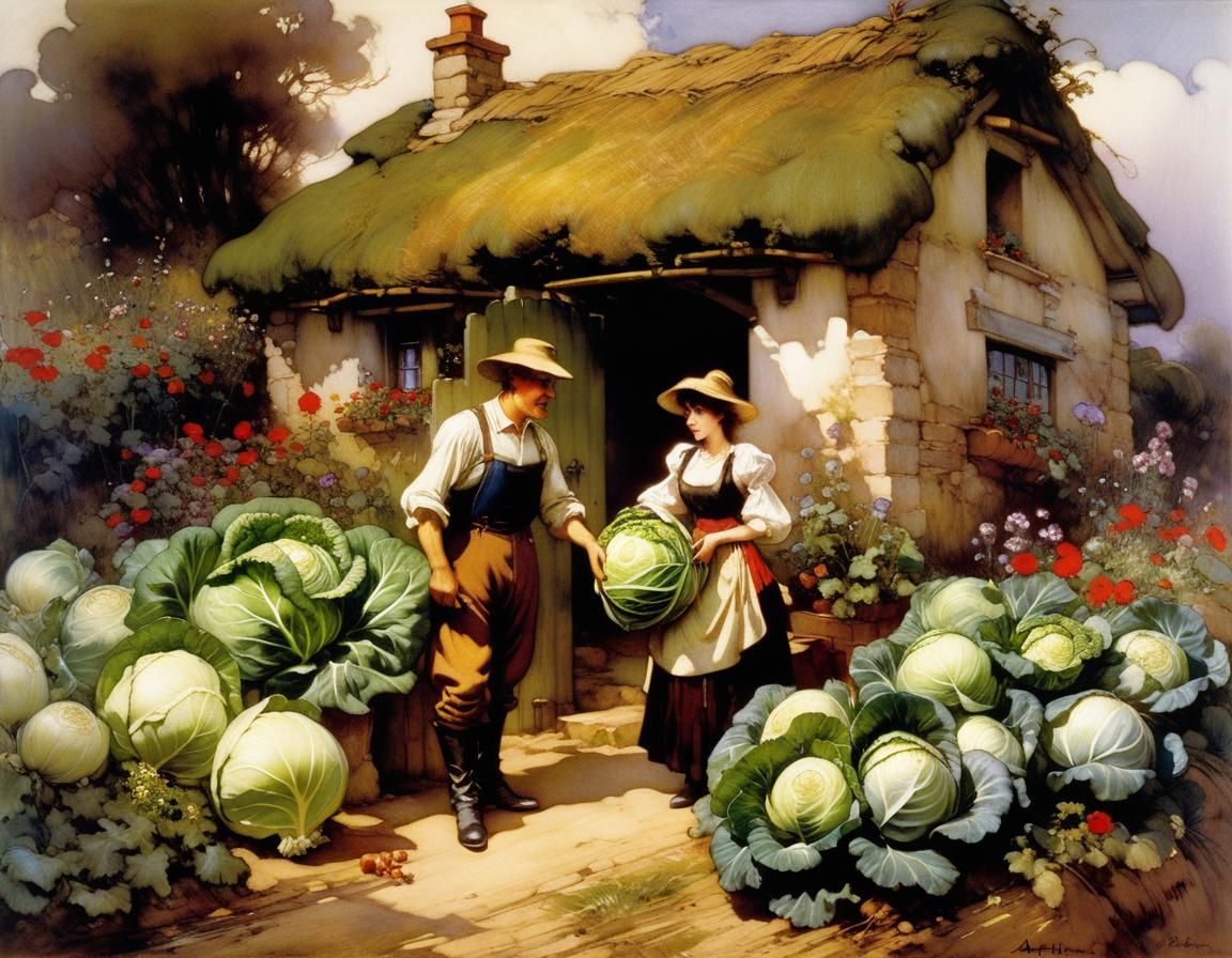 Farmers in Cabbage Patch, Rackham and Daeni Style