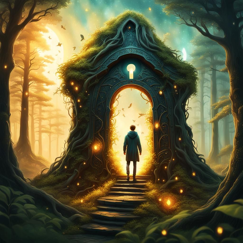 Mystical Keyhole Opens to Fantasy Realm