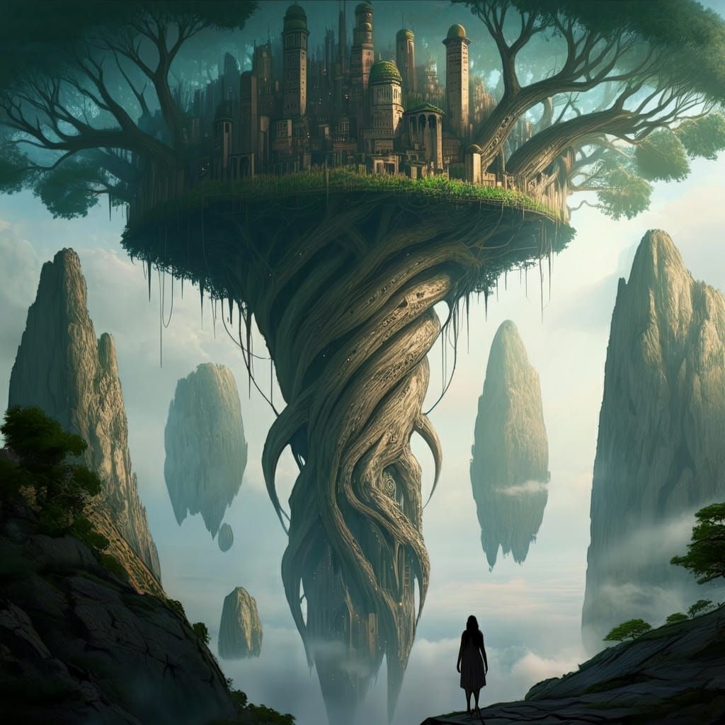 Ethereal Cities in Upside-Down Canopy
