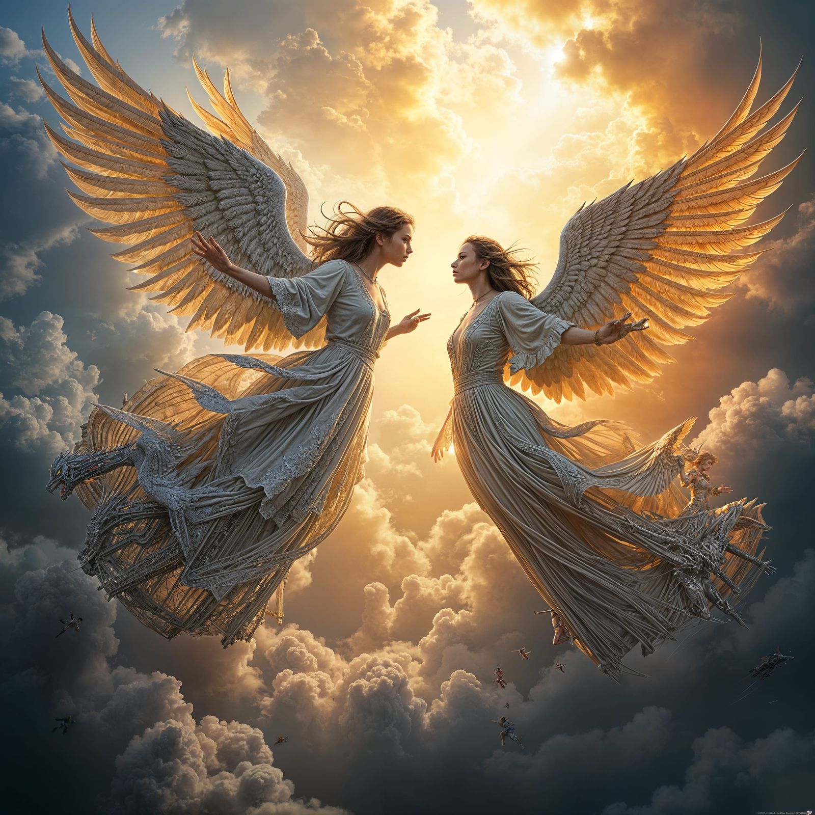 Angelic Race: A Dramatic and Detailed Vision