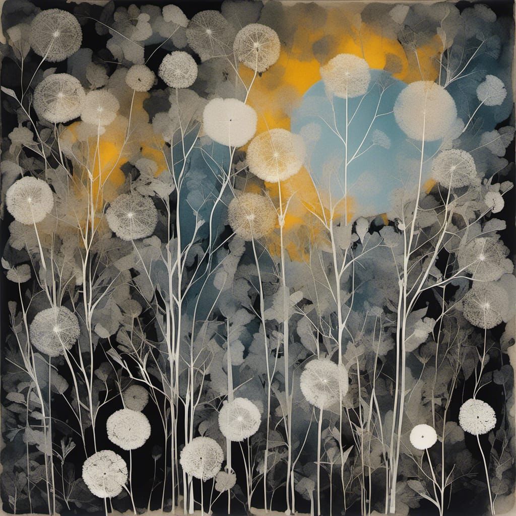 <lora:Photograms:1.0>  Create a Black and white photogram, a primitive photography technique that involves direct exposu...