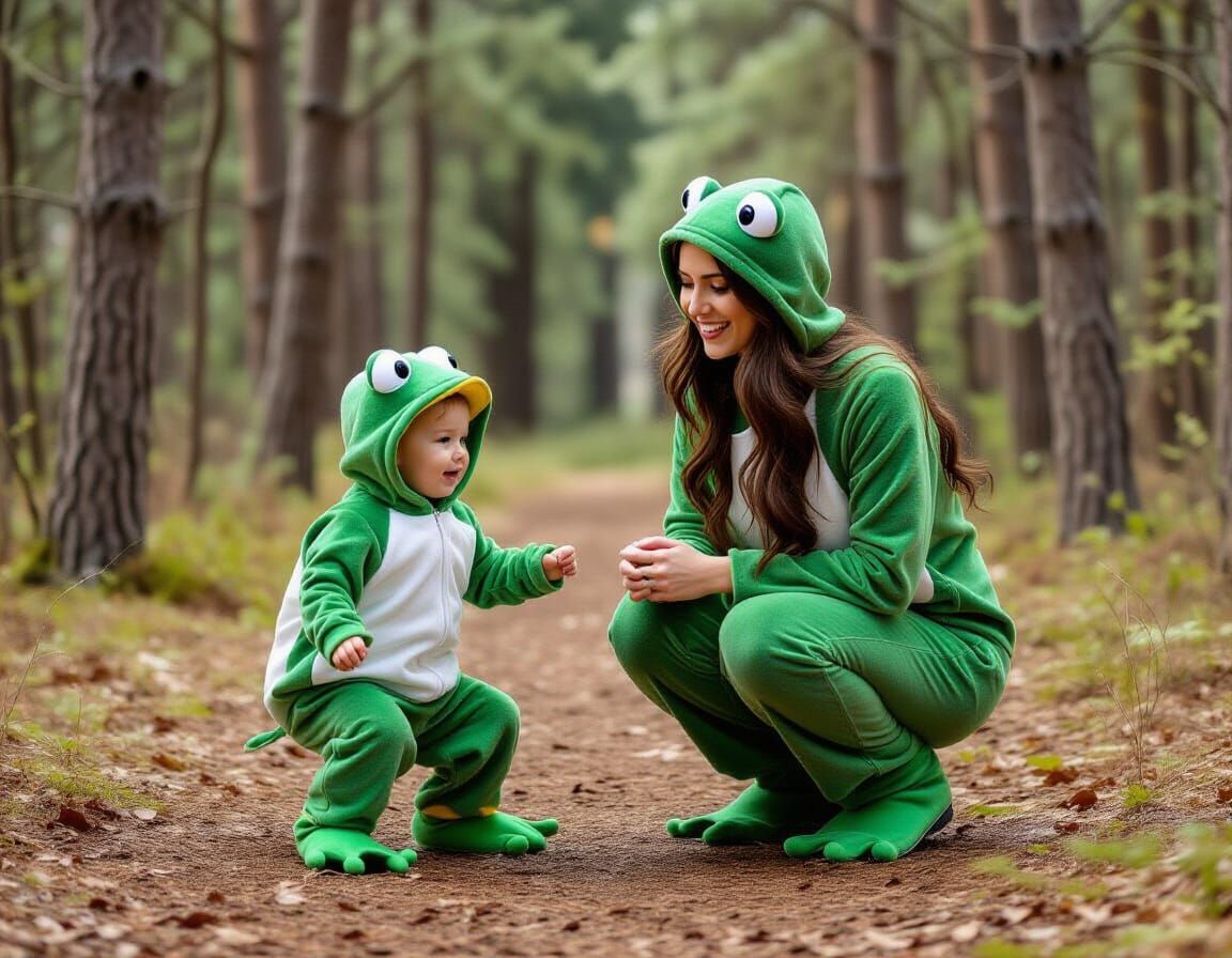 Frolicking Frogs: A Forest Fantasy