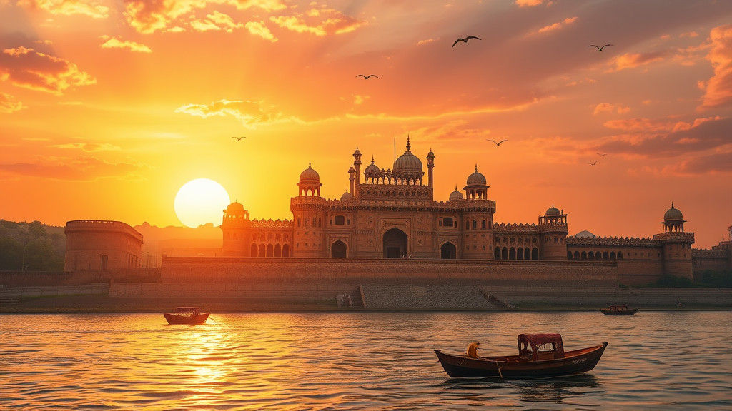 Prayagraj Fort at Sunset: A Mughal Architecture Masterpiece